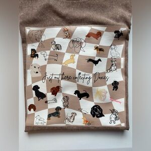 NEW Unisex Oversized Stonewashed Vintage Collecting Doxies Cotton Shirt